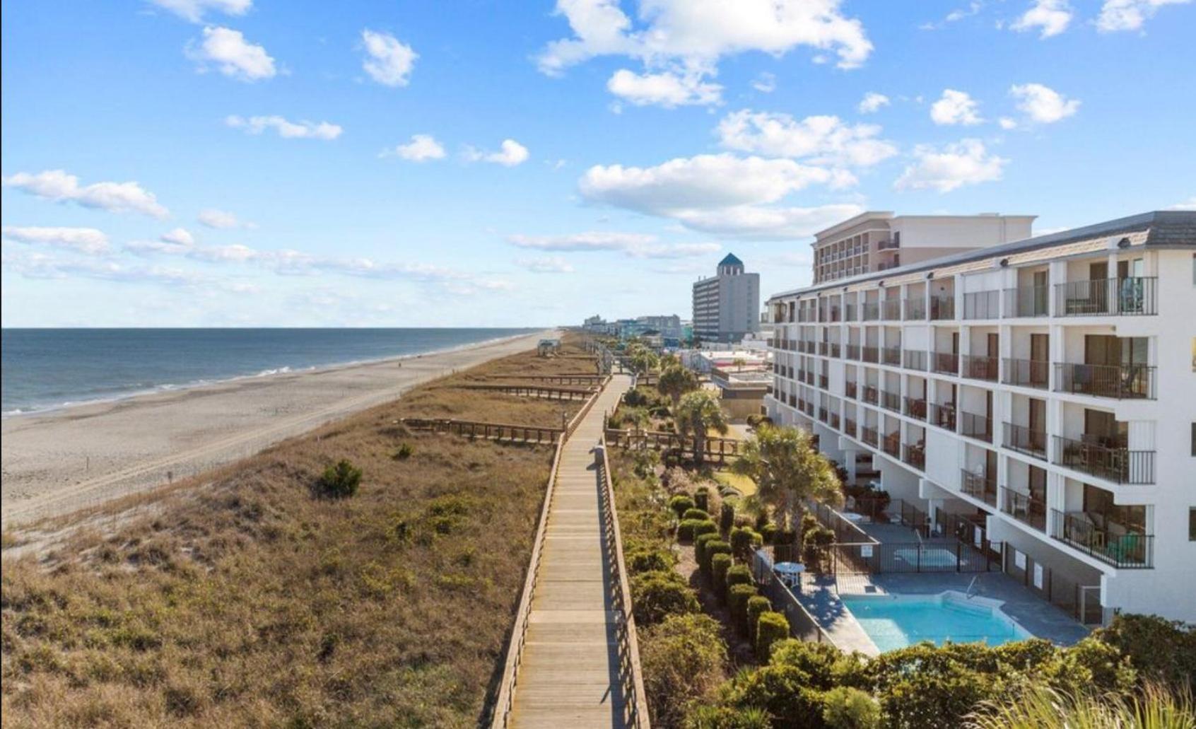 Oceanfront * Pool * Elevator * Boardwalk Apartment Carolina Beach Bagian luar foto